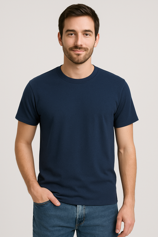 Regular Fit Essential Crew Neck Cotton T-Shirt